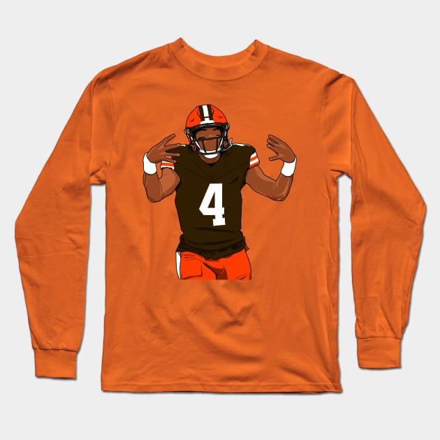 Deshaun Watson Long Sleeve T-Shirt by origin illustrations